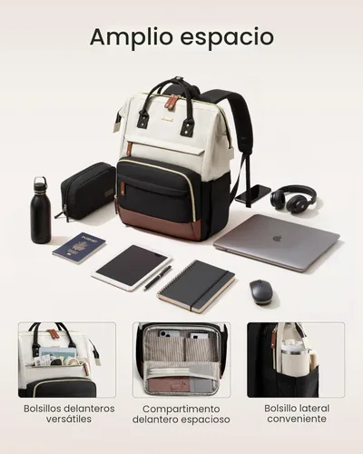 Vista 5 de LOVEVOOK Mochila para laptop para mujer, 15,6 pulg.