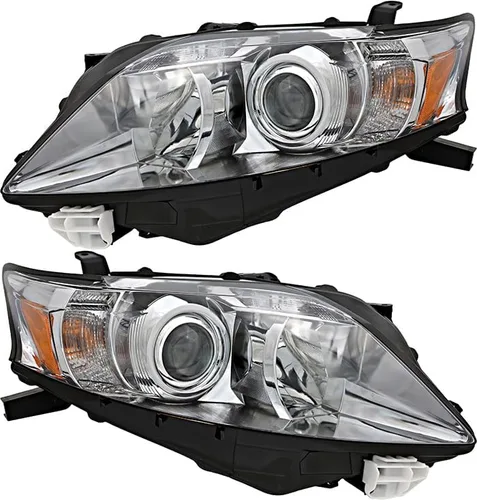 JP Auto Compatible con Lexus RX350 - Juego de faros delanteros 2010 2011 2012 Canadá construido halógeno lado del conductor y pasajero