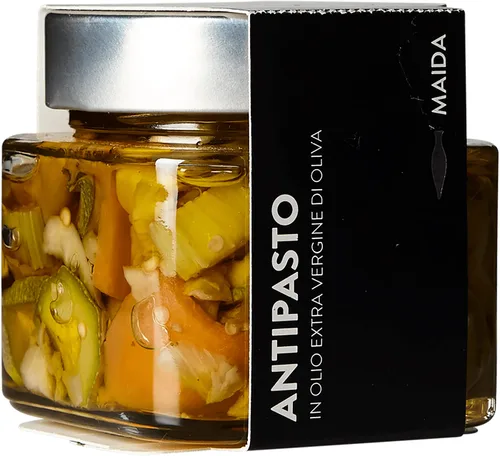 Vista 6 de Corazones pequeños de alcachofa conservados en AOVE - Maida Farm, Campania, Italia