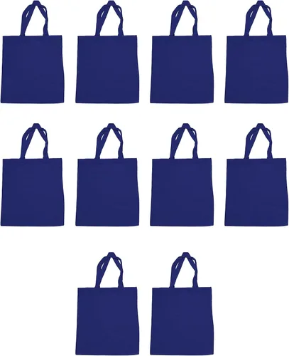 Vista 3 de DISCOUNT PROMOS Juego de 1 bolsas de lona de algodón personalizadas, texto personalizado, logotipo, imagen, reutilizables, ideales para compras