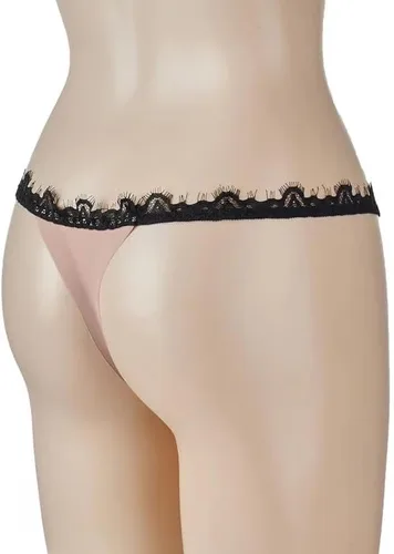 Vista 4 de Zoeneed Tangas de algodón para mujer, tangas elásticas con espalda en T, tangas de tiro bajo