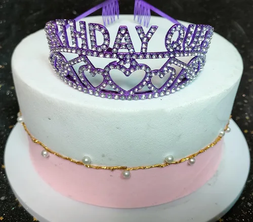Vista 4 de Kit de coronas y bandas de cumpleaños para mujer, 70 fabulosos kit de tiara y tiara de cumpleaños, tiara de cristal, coronas de princesa