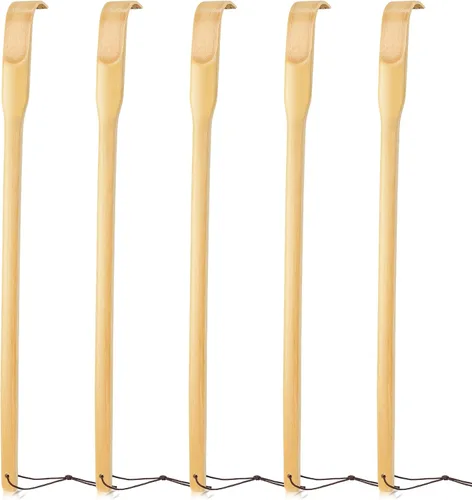 Vista 12 de RENOOK Rascador de espalda, 2 piezas de 16.5 pulgadas, natural, fuerte, resistente, tradicional, de bambú, masajeador de relajación corporal