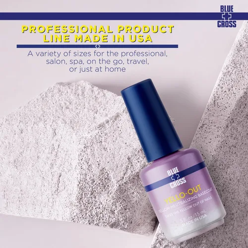 Vista 8 de Blue Cross Cuidado profesional de uñas Yello Out - Tóner morado neutralizante de amarillo + capas base ópticas para aclarar uñas, paquete de 2