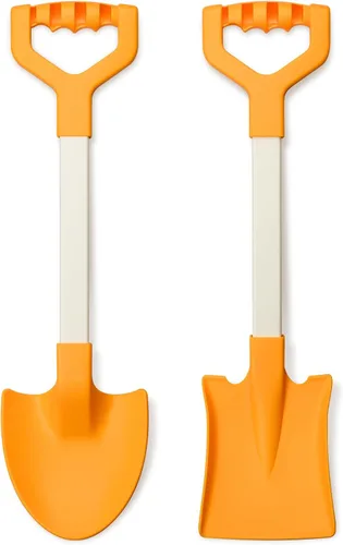 Palas de playa de arena largas de 20 pulgadas para niños, palas de plástico resistente de verano, cucharas para arena, palas, juguete para caja de