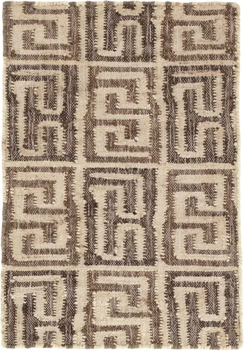Dash and Albert Auricula - Alfombra de yute tejida a mano, 2 x 3 pies, patrón geométrico negro/neutro, calidad de hotel de lujo premium, suave,