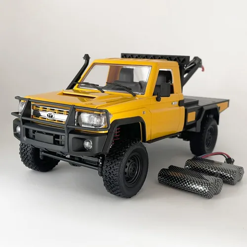 HLSFWDRIVE RC Rock Crawler 4x4 MN82T RC Truck con gancho de grúa escala 1