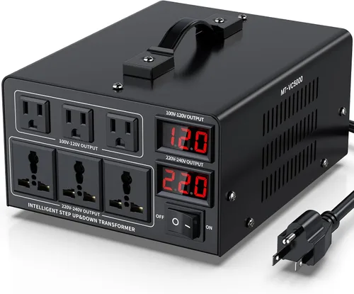 Vista 14 de Transformador convertidor de voltaje de 1000 W (110 V a 220 V o 220 V a 110 V) convertidor elevador hacia arriba/abajo 110/120 voltios - 220/240