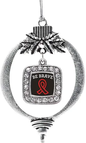 Vista 124 de Inspired Silver - Mis iniciales - Adorno con dije de letra S - Adornos navideños cuadrados de plata con joyas de circonita cúbica