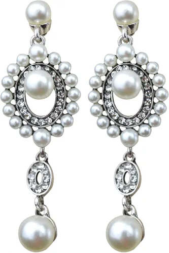 Vista 7 de DRESHOW - 1920s accesorios sets disfraz Gatsby diadema aretes guantes