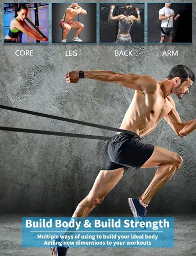 Vista 4 de Pull Up Bands, Resistance Bands, Pull Up Assistance Bands Set for Men & Women, Exercise Workout Bands for Working Out, Body Stretching, Physical