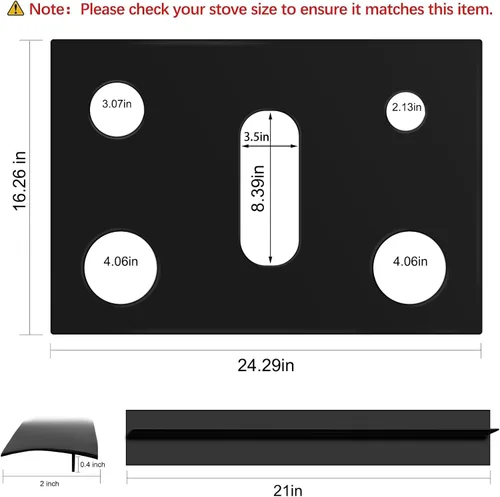 Vista 2 de Funda para estufa de gas, protector de quemador superior para estufa de gas Samsung, protector reutilizable, revestimiento de horno, antiadherente