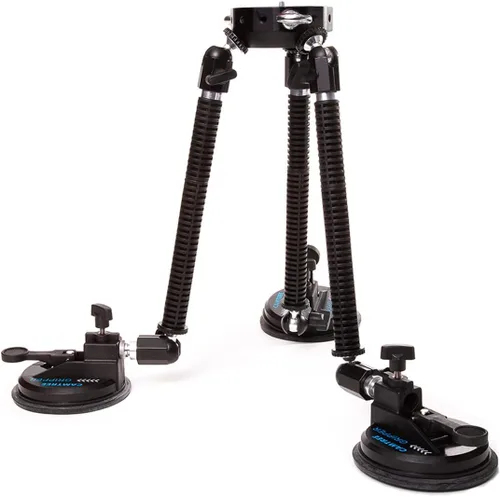 G-51 Cámara Gripper Campod Succión Car Mount. 3 ventosas con palanca de bloqueo rápido, patas extensibles. Carga útil: máx. 20 kg/44 lb (estática),
