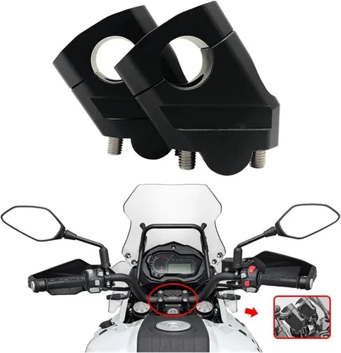 Vista 2 de Handlebar Riser Bar For B&enelli TRK502 TRK520X TRK 502X TRK 502 X For TRK 502 2020 2021 Motorcycle Handlebar Riser Bar Mount Handle Clamp