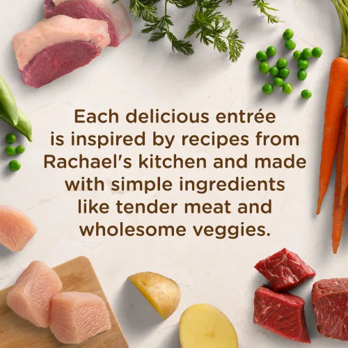 Vista 3 de Rachael Ray Nutrish Alimento húmedo natural premium para perros receta de estofado de pato rústico bañera de 8 onzas