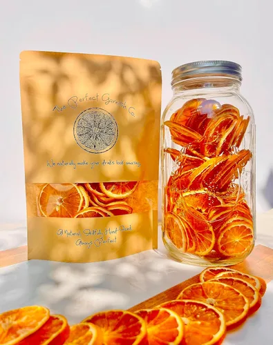 Vista 2 de The Perfect Garnish Co. Ruedas de Naranja Deshidratada - 30 Rebanadas de Naranjas Secas - Fruta Natural