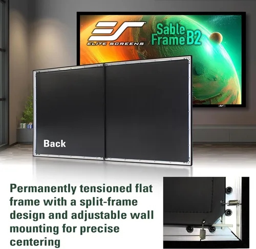 Vista 3 de Elite Screens Sable Frame pantalla de proyección de marco fijo SableFrame B2