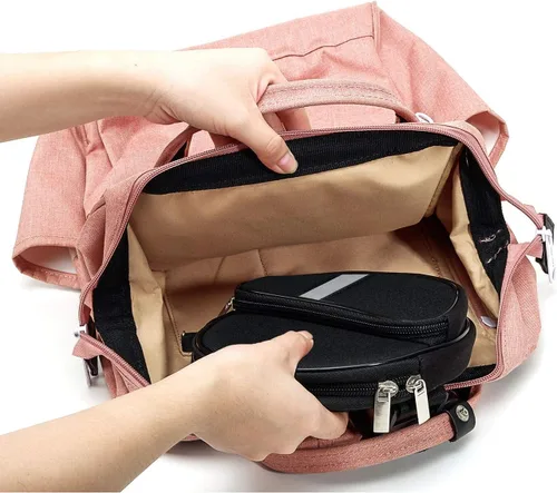Vista 6 de Funda portátil para reproductor de CD, riñonera impermeable para reproductor de CD con correa de mano compatible