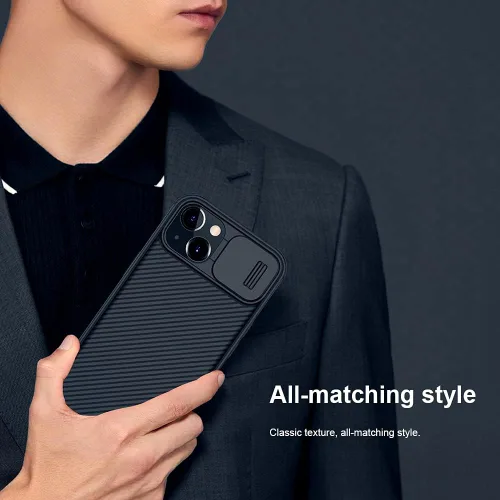 Vista 7 de Mangix Funda para iPhone 13 con Cubierta de Cámara, Ajuste Delgado Funda Protectora de Policarbonato Resistente a Golpes con Cubierta Deslizante