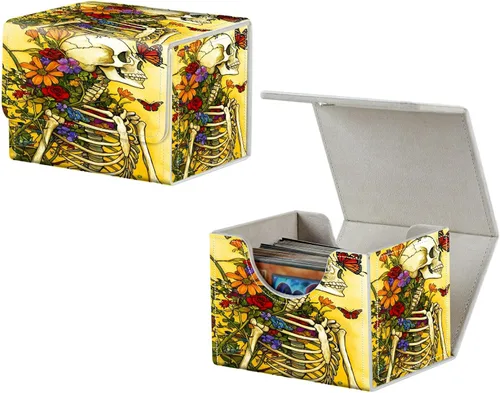 Vista 27 de MTG Commander - Caja de cartas intercambiables, más de 100 tarjetas con funda con funda de piel sintética, caja de almacenamiento de tarjetas