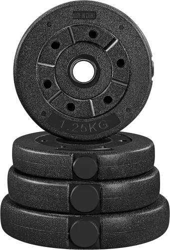 Vista 9 de Yaheetech Juego de mancuernas de peso de 66 libras, gorra ajustable para gimnasio/hogar, entrenamiento corporal para mujeres y hombres