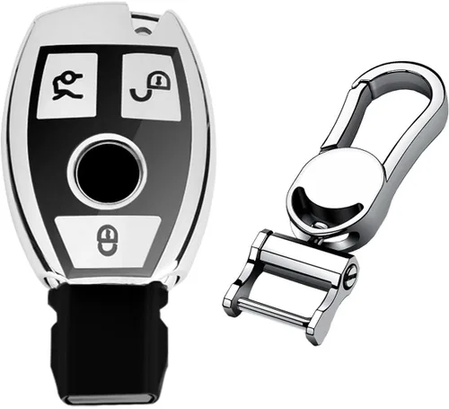 Vista 8 de Funda de silicona suave para Mercedes-Benz A B C E S G M V Class CLA CLS GLA GLC GLE GLK GLS SL SLK SLC Viano para Metris