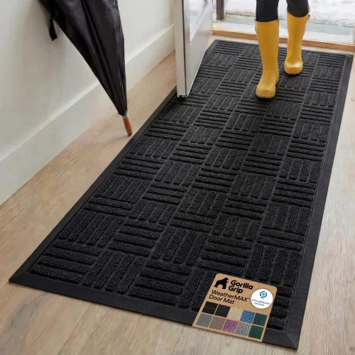 Vista 17 de Gorilla Grip - Tapete WeatherMax todo terreno 100% impermeable, caucho natural, resistente a manchas y decoloración, interior y exterior, fácil