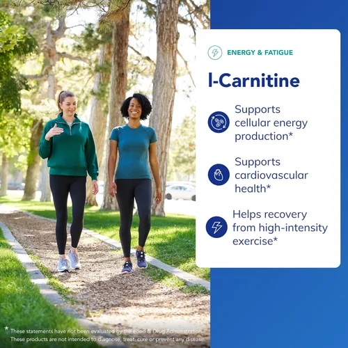 Vista 3 de Pure Encapsulations L-Carnitina Suplemento hipoalergénico para apoyo cardiovascular y de resistencia 60 cápsulas