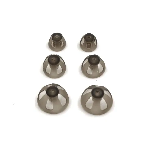 Audífonos Cúpula gris ahumada puntas para los oídos, cómodas para ajuste abierto, amplificador de sonido BTE, kit PSAP invisible, excepto para RIC