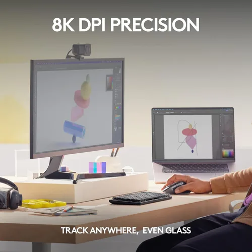 Vista 9 de Logitech Mini teclado mecánico MX + mouse inalámbrico MX Master 3S para Mac, teclas retroiluminadas de perfil bajo, interruptores táctiles más