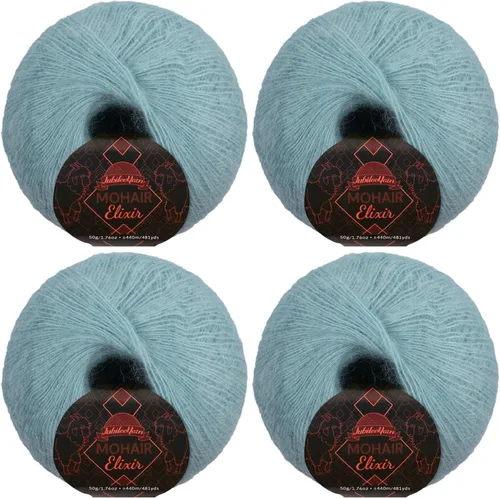 Vista 15 de JubileeYarn Mohair Elixir Yarn - 50g/Skein Baby Wool Blend - Cosmopolitan - 1 Skein