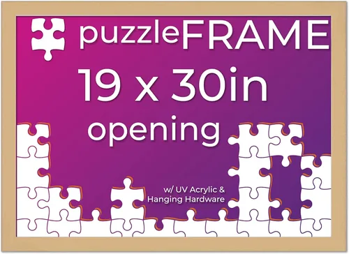 Vista 29 de Poster Palooza Kit de marco de rompecabezas de 11.25 x 38.25 pulgadas. El kit incluye hojas de pegamento para rompecabezas, marco de rompecabezas