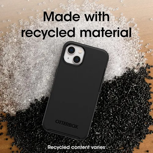 Vista 6 de OtterBox Funda para iPhone 13 (SOLAMENTE) de la Serie Symmetry - Negro, Ultra-Elegante, Compatible con Carga Inalámbrica, Bordes Elevados Protegen