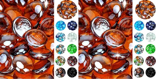 Vista 13 de onlyfire Cuentas de vidrio planas para hoguera de propano, rocas de vidrio reflectantes de 1/2 pulgada, canicas planas de 10 libras para chimenea