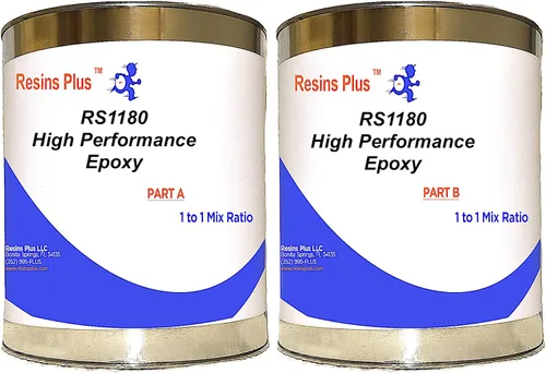 Resina epoxi de alto rendimiento | Kit de epoxi para piso de garaje | Revestimiento de hormigón, cemento, madera y encimera | Resistente a los rayos