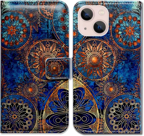 Vista 18 de Bcov Funda para iPhone 14, diseño de pájaro negro y verde con tapa para teléfono, con ranura para tarjetas, soporte para iPhone 14