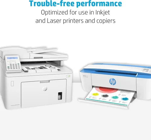 Vista 4 de HP 115100 Papel multiusos, 96 brillante, 20 libras, carta, blanco, 2500 hojas/cartón