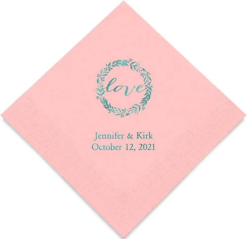 Vista 25 de WeddingStar servilletas de papel impresas personalizables de 3 capas, paquete de 40 unidades - Plegables rectangulares, color negro