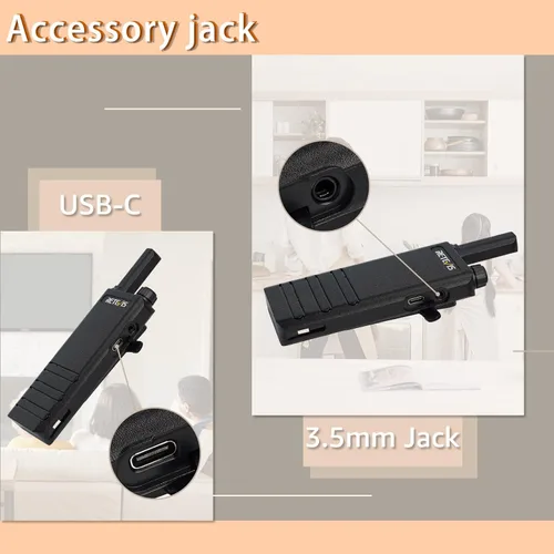 Vista 7 de Retevis RT22P Walkie Talkies de largo alcance, radios bidireccionales FRS recargables con auricular para adultos, nueva versión de RT22 (2.0)