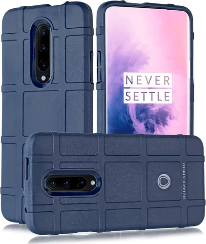 Vista 5 de Funda de goma resistente para OnePlus Seven Pro+Temper Glass grueso sólido resistente funda protectora para OnePlus 7 Pro (negro)