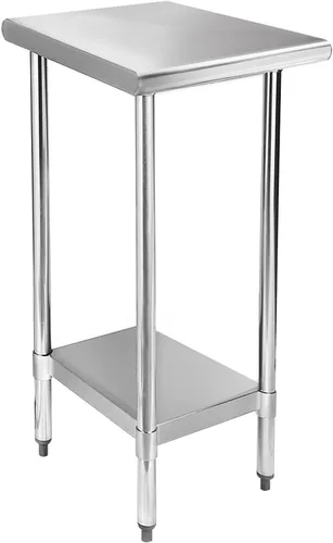 Vista 15 de STABLEINK NSF - Mesa de preparación de acero inoxidable de 30 x 24 pulgadas, mesa de trabajo y preparación de metal con protector contra