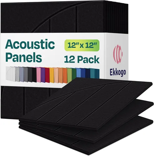 Vista 55 de Paneles acústicos de alta densidad para amortiguar sonidos, forma hexagonal, paquete de 12 unidades de 14" x 12.1" x 0.4", color turquesa océano