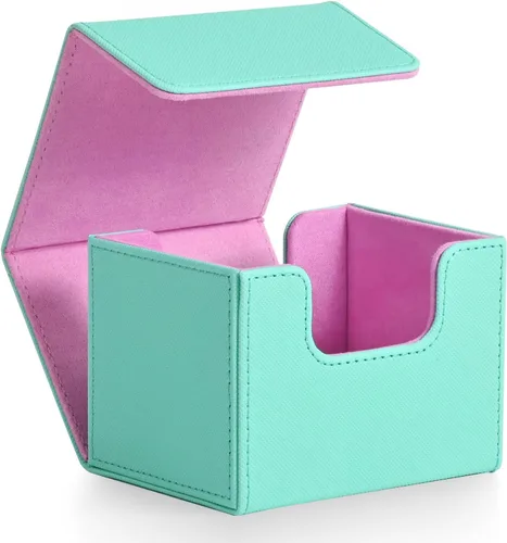 Vista 8 de Caja de almacenamiento de cartas ZLCA para cartas de intercambio, caja de cubierta de baraja MTG Commander con capacidad para más de 120 cartas