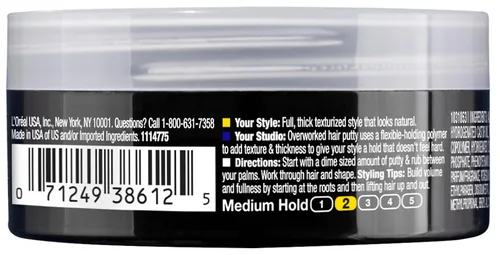 Vista 5 de Masilla para el cabello con exceso de trabajo L'Oréal L'Oréal Studio Line, 1.7 onza