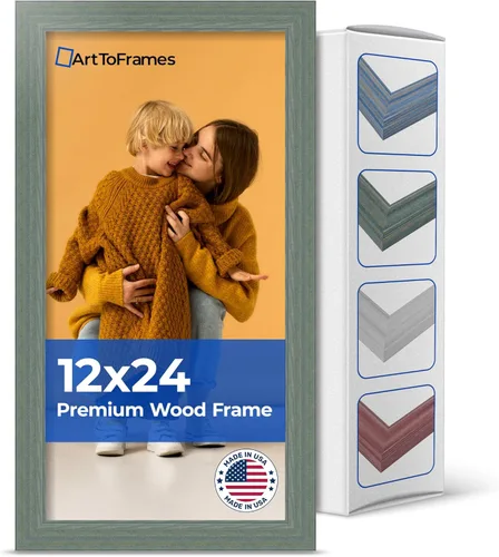 Vista 74 de Marco profundo de madera vincapervinca para fotografía 1.5 pulgadas de ancho.