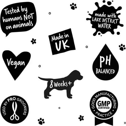 Vista 7 de BUGALUGS Baby Fresh - Champú para perros de 16.85 onzas líquidas, producto de aseo para perros malolientes con aroma a polvo de bebé, el mejor
