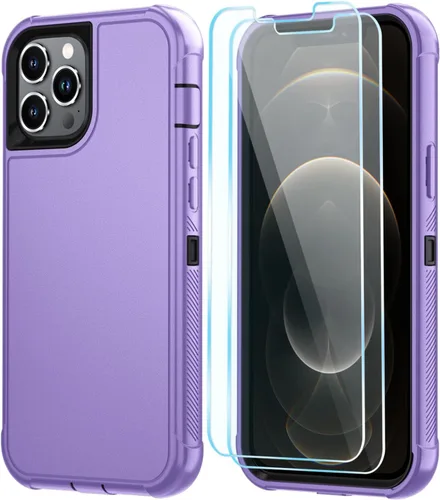 Vista 69 de SunStory Funda compatible con iPhone 11 con protector de pantalla HD, 3 capas de alta resistencia de cuerpo completo, funda protectora híbrida 3