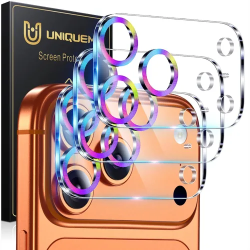 Vista 71 de UniqueMe para Paquete de 3 Protectores de Lente de Cámara para iPhone 15 Pro/iPhone 15 Pro Max, [Protección contra Caídas] [Compatible con Fundas]