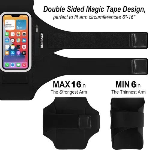 Vista 5 de Brazalete de running para Google Pixel 10/10 Pro XL/9/9 Pro XL/8/8 Pro/7/7a/7 Pro/6/6a/6 Pro/5/5a/4/4a/4XL/3a/3 XL, resistente al agua con ranura