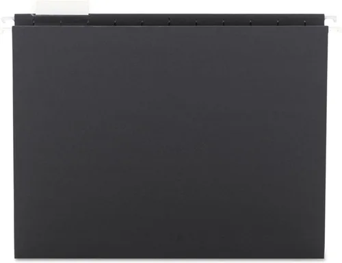 Smead 64062 Carpetas colgantes 1/5 corte 11 puntos Stock Letter Negro 25/Caja